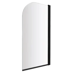 Victorian Plumbing Appleby 1700 Roll Top Shower Bath With Matt Black Screen + Leg Set -Croydex shop bkarh17bs d3