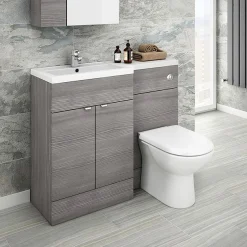 Klyn Bathroom Brooklyn Grey Avola 1100mm Combination Furniture Pack -Croydex shop bkgry1100 lrg01