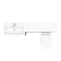 Klyn Bathroom Brooklyn Grey Avola 1500mm Combination Furniture Pack -Croydex shop bkgry1500 d5