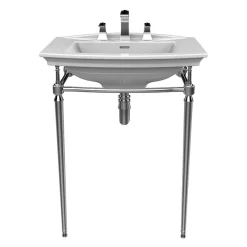 Heritage Bathroom Heritage Abingdon Blenheim Basin & Washstand - Chrome -Croydex shop blews1th l