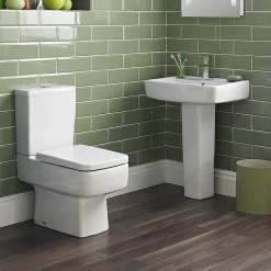 Victorian Plumbing Bliss L-Shaped 1700 Complete Bathroom Package -Croydex shop blisslshaped1700completebathroompackaged3