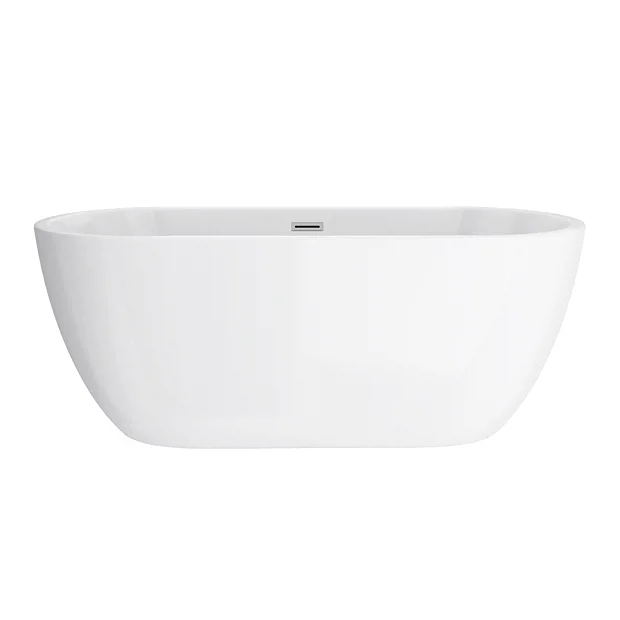 Victorian Plumbing Bliss Modern Double Ended Curved Freestanding Bath Suite - 2 Basin Size Options 7 Victorian Plumbing Bliss Modern Double Ended Curved Freestanding Bath Suite - 2 Basin Size Options - Image 5