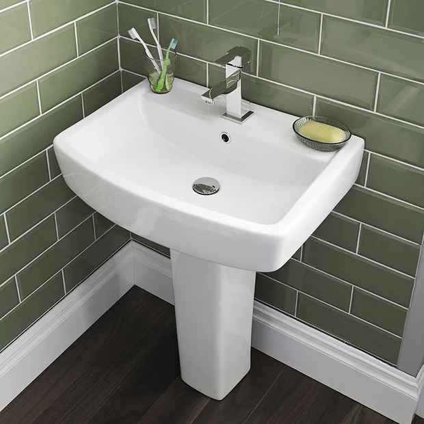 Victorian Plumbing Bliss Modern Double Ended Curved Freestanding Bath Suite - 2 Basin Size Options 3 Victorian Plumbing Bliss Modern Double Ended Curved Freestanding Bath Suite - 2 Basin Size Options