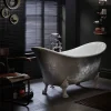 Heritage Bathroom Heritage Lyddington Freestanding Acrylic Bath (1730 X 750mm) With Feet - Stainless Steel Effect