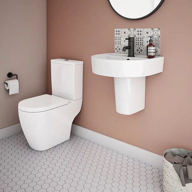 Victorian Plumbing Bianco Modern Cloakroom Suite 4 Victorian Plumbing Bianco Modern Cloakroom Suite - Image 2