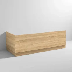 Klyn Bathroom Brooklyn Natural Oak 0TH Double Ended Bath -Croydex shop bnode n d2