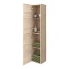 Klyn Bathroom Brooklyn Natural Oak L Shaped Bath Suite (with Vanity + Tall Cabinet) 2 Klyn Bathroom Brooklyn Natural Oak L Shaped Bath Suite (with Vanity + Tall Cabinet) -Croydex shop bnvt d7