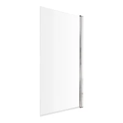 Victorian Plumbing Bordo Single Ended Bath 1700 X 750mm With Hinged Square Bath Screen -Croydex shop brb17sq3 d1