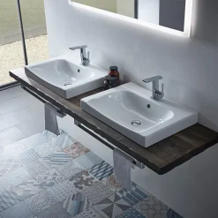 Roper Rhodes Breathe 610mm Countertop Or Wall Mounted Basin -Croydex shop bre600c d1