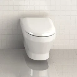 Britton Bathrooms - Curve Wall Hung WC With Soft Close Seat -Croydex shop brittonbathroomscurvewallhungwcwithsoftcloseseatd2