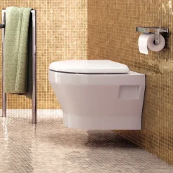 Britton Bathrooms - Curve Wall Hung WC With Soft Close Seat -Croydex shop brittonbathroomscurvewallhungwcwithsoftcloseseatd3