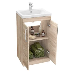 Klyn Bathroom Brooklyn Natural Oak Bathroom Suite -Croydex shop broakbs d3