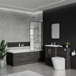 Klyn Bathroom Brooklyn Black Single Ended Bath