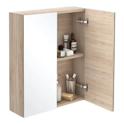 Klyn Bathroom Brooklyn Natural Oak Wall Hung Vanity Furniture Package -Croydex shop brooklynnaturaloakwallhungvanityfurniturepackage d1