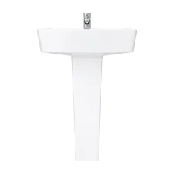 Klyn Bathroom Brooklyn Modern Square Basin + Pedestal (1 Tap Hole) -Croydex shop brp d5