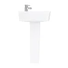 Klyn Bathroom Brooklyn Modern Square Basin + Pedestal (1 Tap Hole) -Croydex shop brp d6