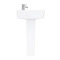 Klyn Bathroom Brooklyn Modern Square Basin + Pedestal (1 Tap Hole)