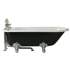 Heritage Bathroom Heritage Essex 2TH Roll Top Cast Iron Bath (1700x770mm) With Feet -Croydex shop brt20 l