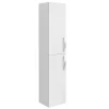 Klyn Bathroom Brooklyn Gloss White Bathroom Suite With Tall Cabinet -Croydex shop btcwht d6