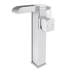 Victorian Plumbing Edge High Rise Waterfall Basin Mixer With Oval Counter Top Basin -Croydex shop btpak1 detail01
