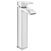 Victorian Plumbing Summit High Rise Waterfall Basin Mixer + Oval Counter Top Basin -Croydex shop btpak2 nd3