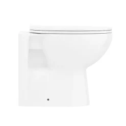 Nui Ceramic BTW Toilet Pan With Soft-Close Seat + Dual Flush Concealed Cistern -Croydex shop btwpc2 d1
