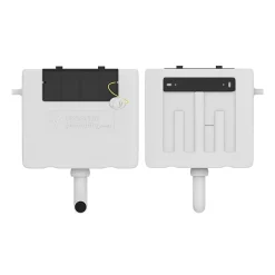 Nui Ceramic BTW Toilet Pan With Soft-Close Seat + Dual Flush Concealed Cistern -Croydex shop btwpc2nd1