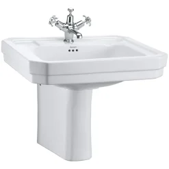 Urlington Bathroom Burlington Victorian Large Basin And Semi Pedestal -Croydex shop burb3p8verylarge