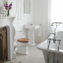 Urlington Bathroom Burlington Edwardian Medium Basin & Pedestal
