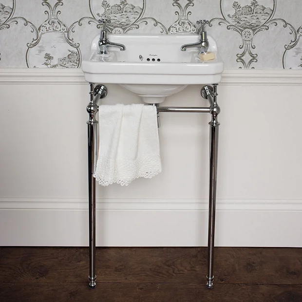 Urlington Bathroom Burlington Cloakroom Slimline Toilet + Edwardian Basin Inc. Wash Stand 6 Urlington Bathroom Burlington Cloakroom Slimline Toilet + Edwardian Basin Inc. Wash Stand - Image 4