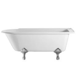 Urlington Bathroom Burlington Hampton RH 1500mm Showering Bath + Legs -Croydex shop burhamprhl 1