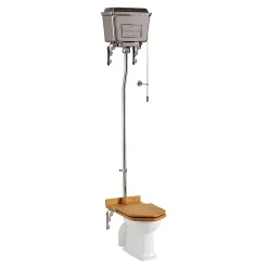 Urlington Bathroom Burlington Standard High Level WC With Chrome Cistern