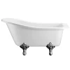 Urlington Bathroom Burlington Buckingham Slipper 1500 X 750mm Freestanding Bath + Legs -Croydex shop burlingtonbuckinghamslipper1500mmfreestandingbathwithlegsdetail1
