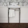 Urlington Bathroom Burlington Cloakroom 515mm 2TH Edwardian Basin & Chrome Wash Stand -Croydex shop burlingtoncloakroom2thedwardian51cmbasinandchromewashstandb8t21d1