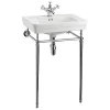 Urlington Bathroom Burlington Contemporary Medium Basin & Chrome Wash Stand -Croydex shop burlingtoncontemporarymediumbasinandchromewashstandl