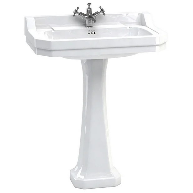 Urlington Bathroom Burlington Edwardian 80cm Basin And Pedestal 4 Urlington Bathroom Burlington Edwardian 80cm Basin And Pedestal - Image 2