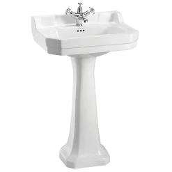 Urlington Bathroom Burlington Edwardian Medium Basin And Regal Pedestal