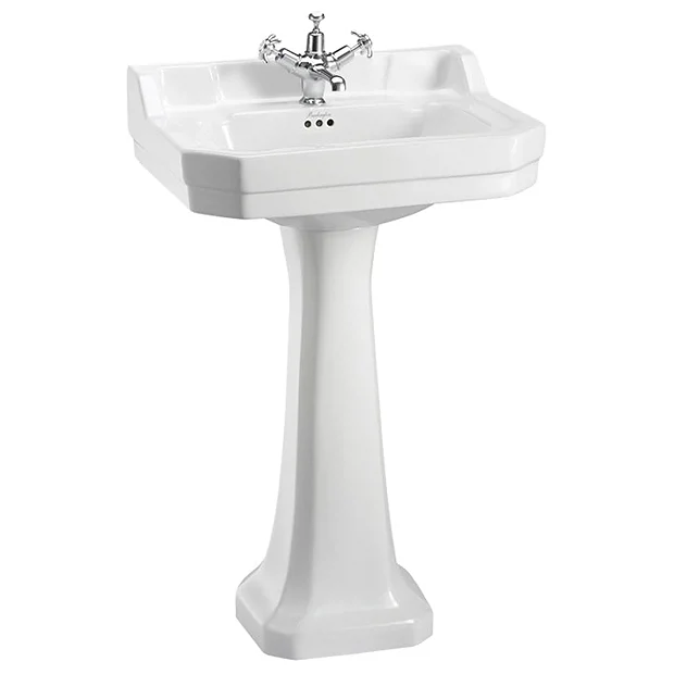 Urlington Bathroom Burlington Edwardian Medium Basin & Pedestal 4 Urlington Bathroom Burlington Edwardian Medium Basin & Pedestal - Image 2
