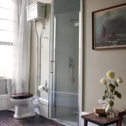 Urlington Bathroom Burlington High Level Toilet - White Ceramic Cistern