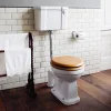 Urlington Bathroom Burlington Low Level WC - 44cm Slimline Cistern - Button Flush -Croydex shop burlingtonlowlevelwc44cmslimlinecisternbuttonflushd1
