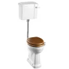 Urlington Bathroom Burlington Low Level WC - 44cm Slimline Cistern - Lever Flush -Croydex shop burlingtonlowlevelwc44cmslimlinecisternleverflushl