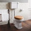 Urlington Bathroom Burlington Low Level WC - 51cm Ceramic Cistern - Button Flush -Croydex shop burlingtonlowlevelwc51cmceramiccisternbuttonflushd1