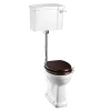 Urlington Bathroom Burlington Low Level WC - 51cm White Ceramic Cistern Lever Flush -Croydex shop burlingtonlowlevelwc51cmwhiteceramiccisternleverflushl