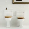Urlington Bathroom Burlington Regal Close Coupled Traditional Toilet - Ceramic Lever Flush