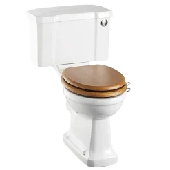 Urlington Bathroom Burlington Regal Close Coupled Traditional Toilet - Push Button Flush