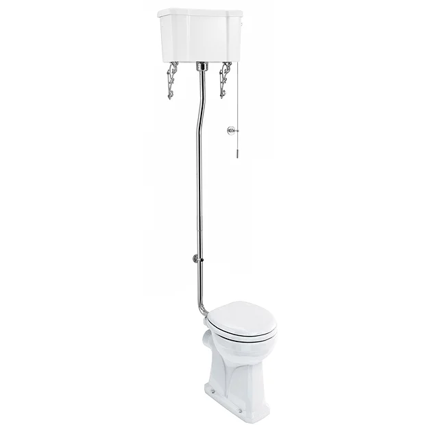 Urlington Bathroom Burlington Regal High Level Raised Height Toilet With White Ceramic Cistern 4 Urlington Bathroom Burlington Regal High Level Raised Height Toilet With White Ceramic Cistern - Image 2