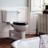 Urlington Bathroom Burlington Regal Slimline Close Coupled Traditional Toilet - Ceramic Lever Flush