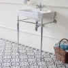 Urlington Bathroom Burlington Victorian Large Basin & Chrome Wash Stand -Croydex shop burlingtonvictorianlargebasinandchromewashstandd1