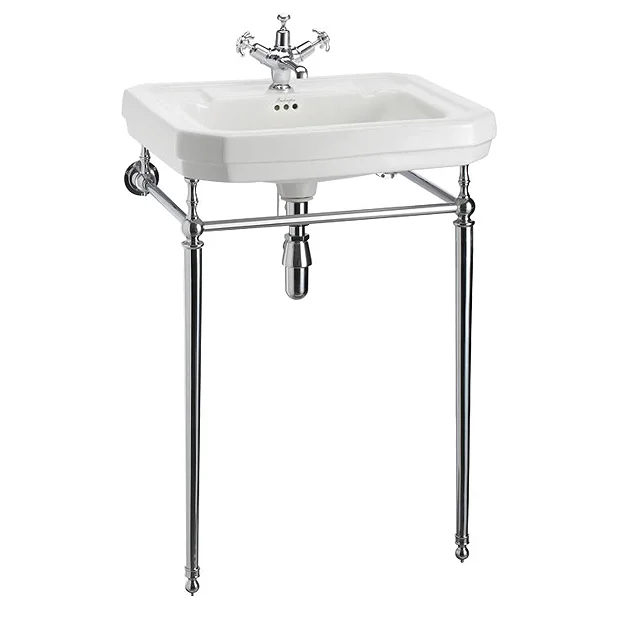 Urlington Bathroom Burlington Victorian Large Basin & Chrome Wash Stand 4 Urlington Bathroom Burlington Victorian Large Basin & Chrome Wash Stand - Image 2