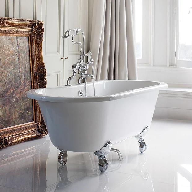 Urlington Bathroom Burlington Windsor Double Ended 1500mm Freestanding Bath With Legs 4 Urlington Bathroom Burlington Windsor Double Ended 1500mm Freestanding Bath With Legs - Image 2